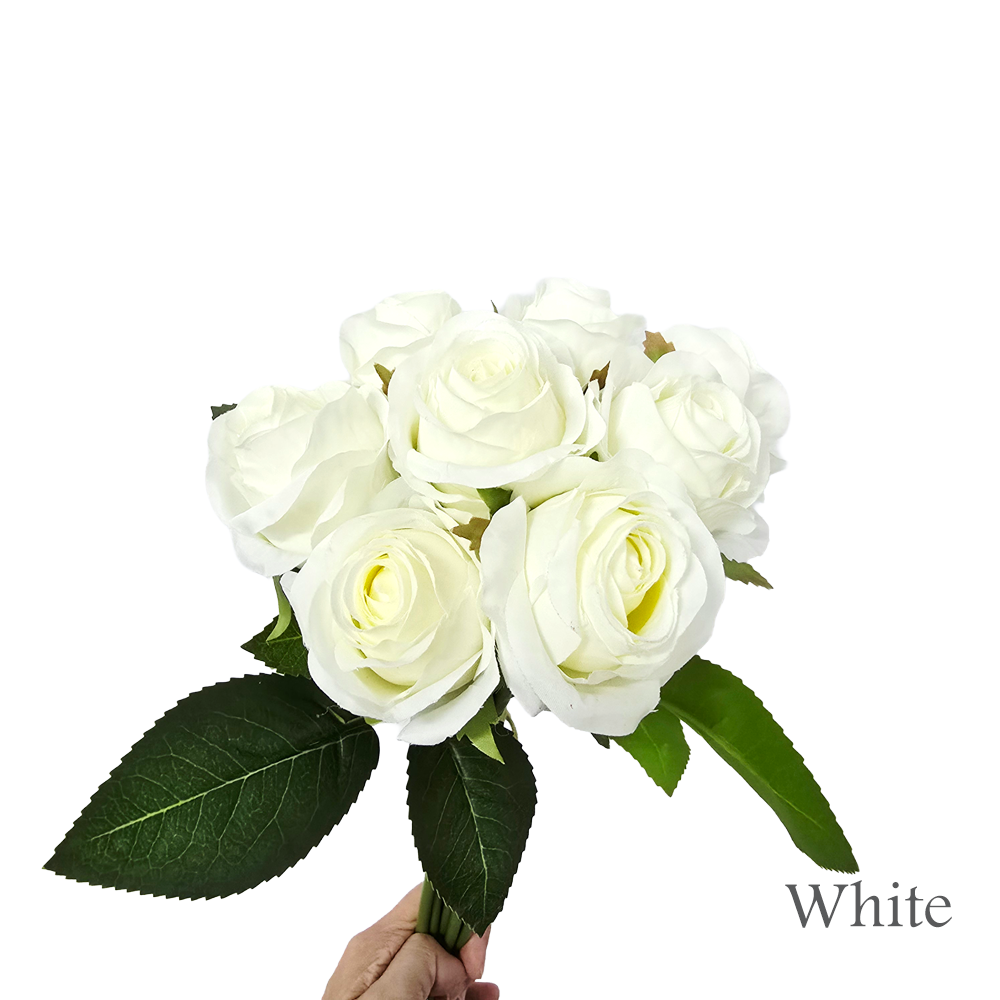 Faux 8 Stalks Rose Flower #FF237