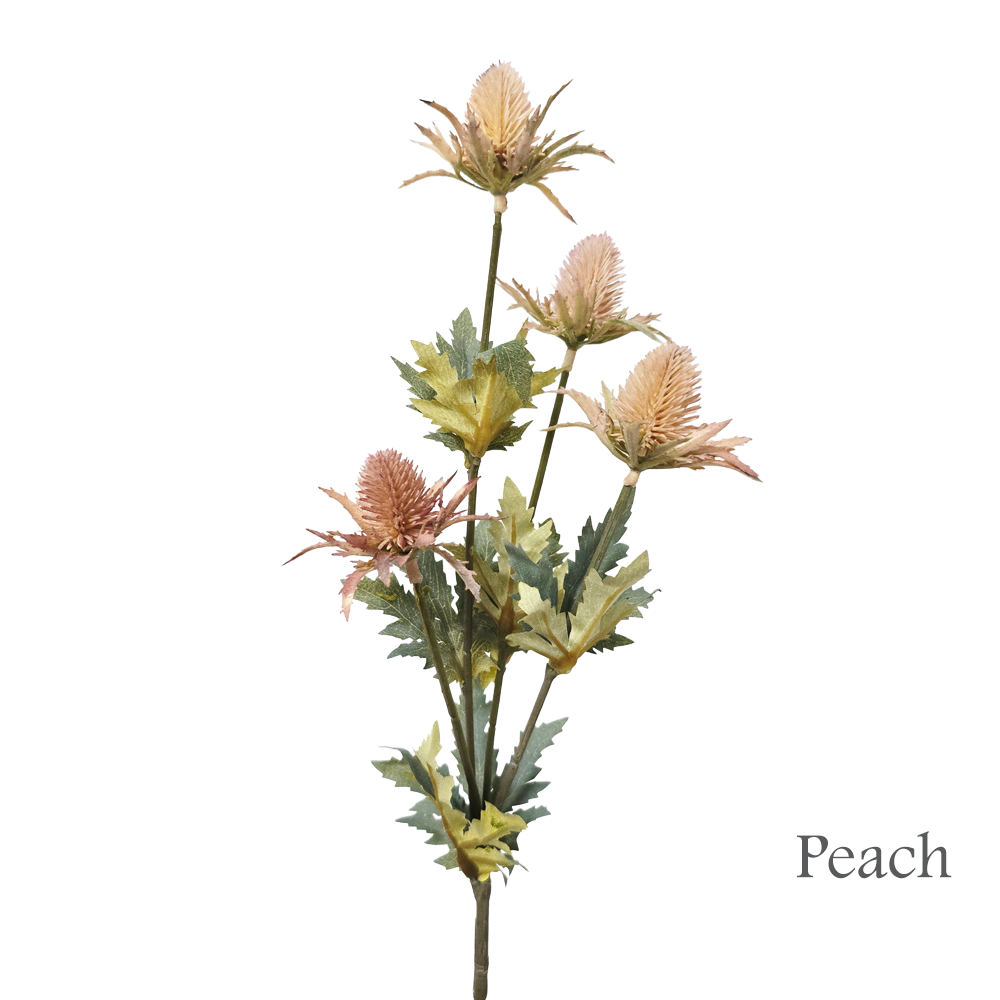 Faux 4 Heads Thistle Flower #FF244