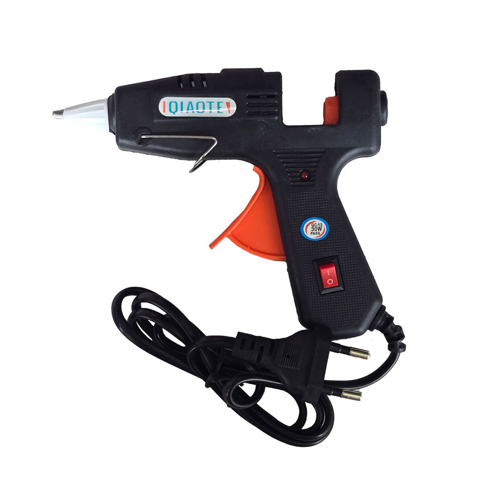 30W Glue Gun with Round-Pin Plug + Free 10 Glue Sticks
