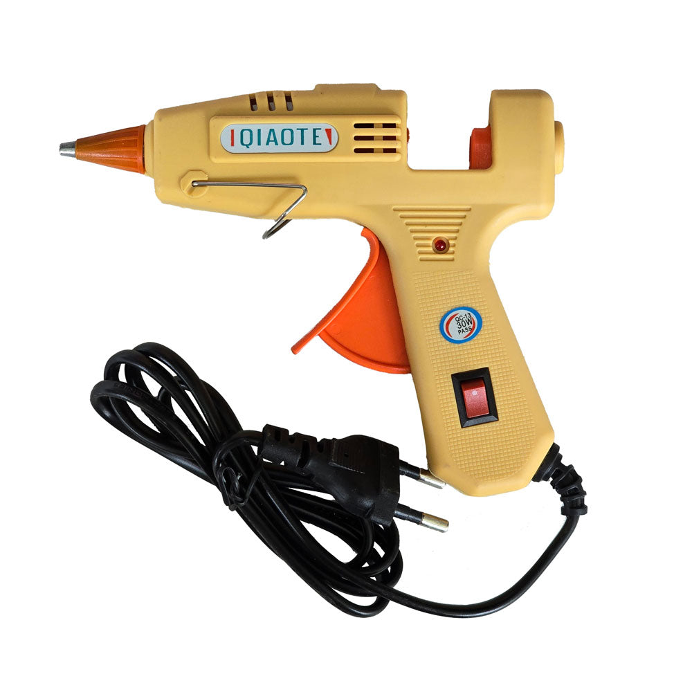 30W Glue Gun with Round-Pin Plug + Free 10 Glue Sticks