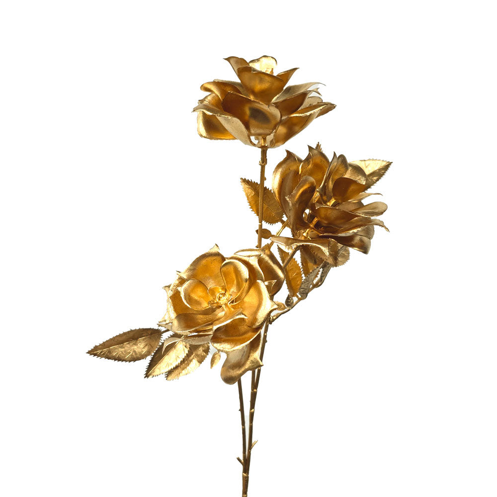 Golden Faux Rose #G3