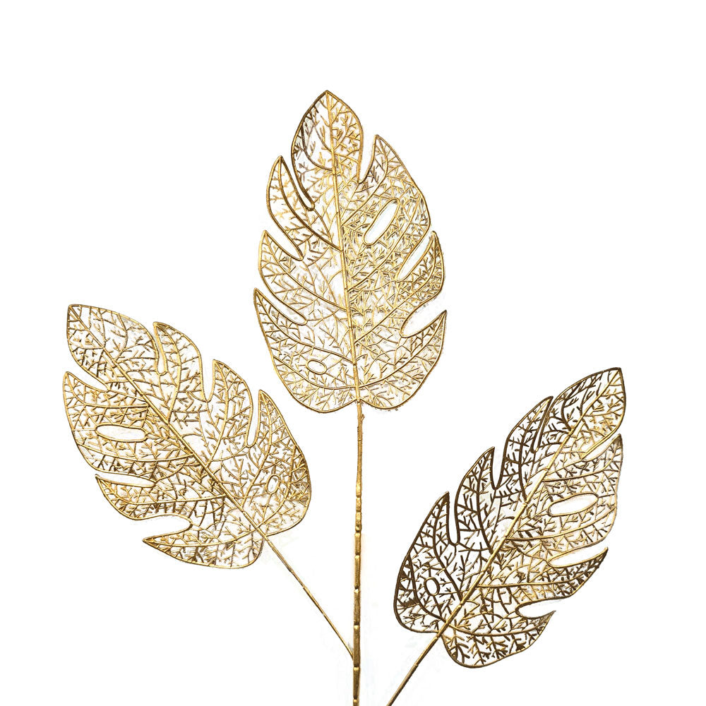 Golden Faux Monstera #G11