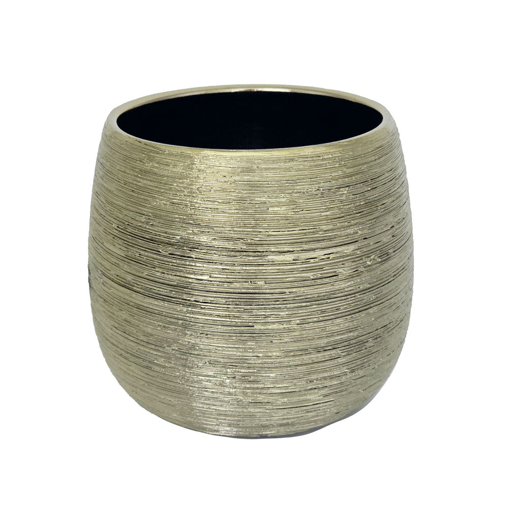 Golden Flower Vase #V122