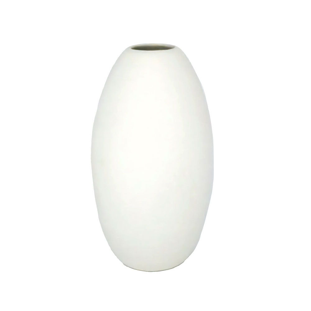 White Ceramic Flower Vase #V131