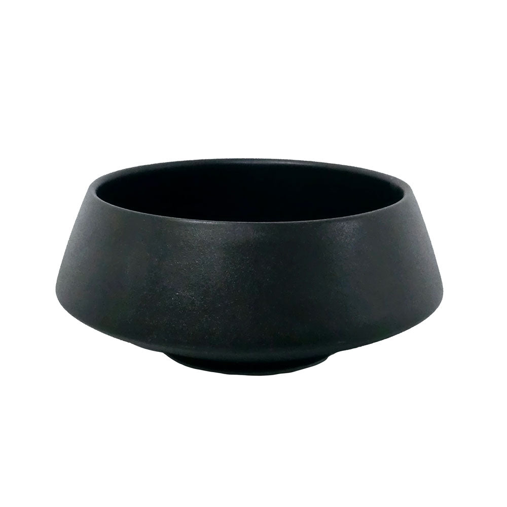 Black Round Flower Pot #V146