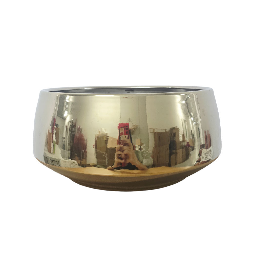 Big Round Golden Vase #V168