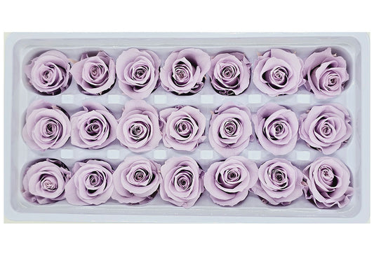 21 Preserved Roses In A Box - Yam Purple