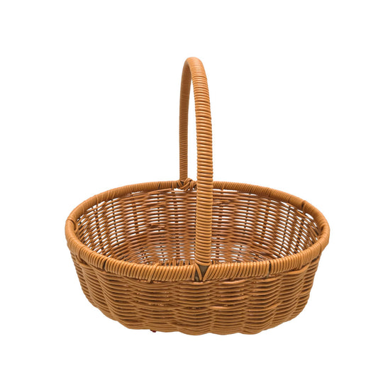 Oval Flower Basket with Handle #B8