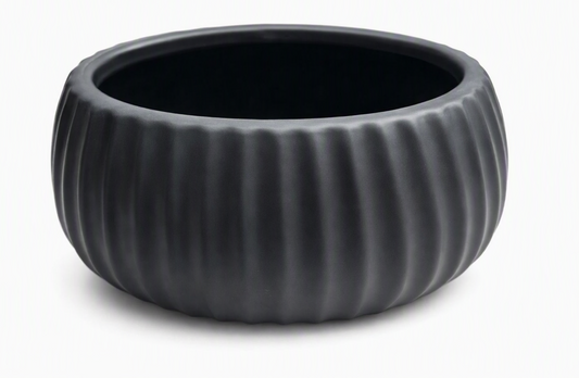 Ceramic Ribbed Bowl Pot #V21
