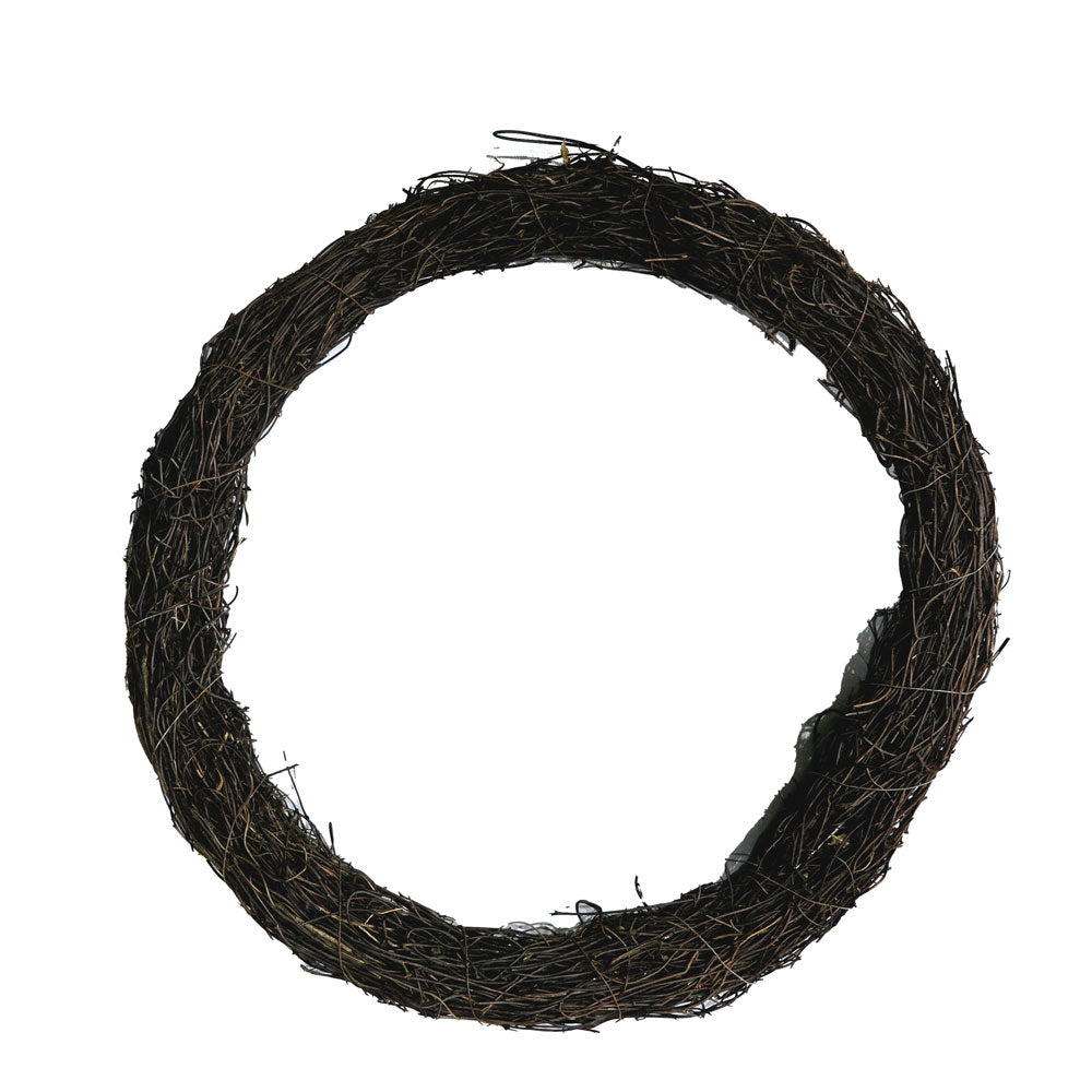 Natural Ratten Wreath Ring (Dark Brown) #DFO14