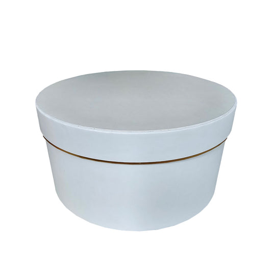 Round Flower Box with Lid - 22cm by 11.5cm