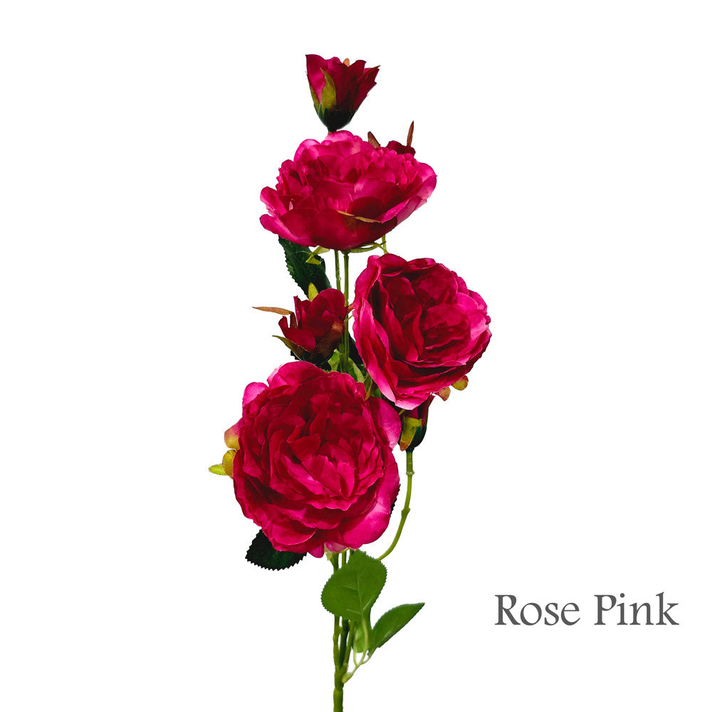 Faux Silk Artificial Austin Rose Flower #FF17