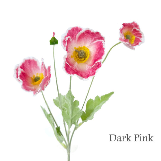 Faux Real Touch Poppy Flower #FF185