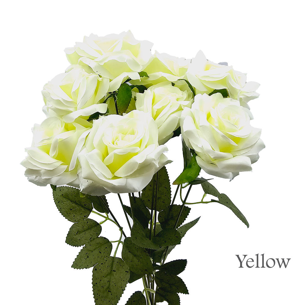 Faux Silk Artificial 10 Heads Rose Flower #FF2