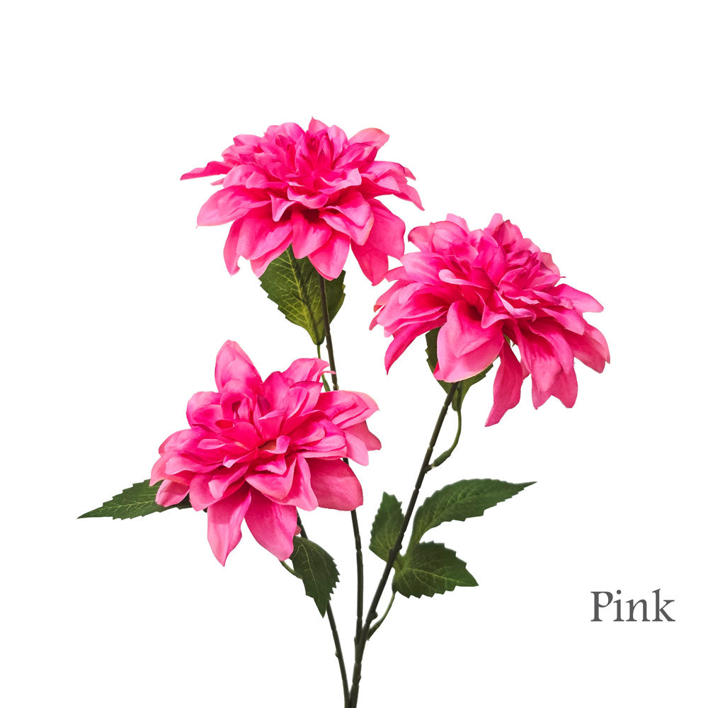 Faux 3 Heads Dahlia Flower #FF206