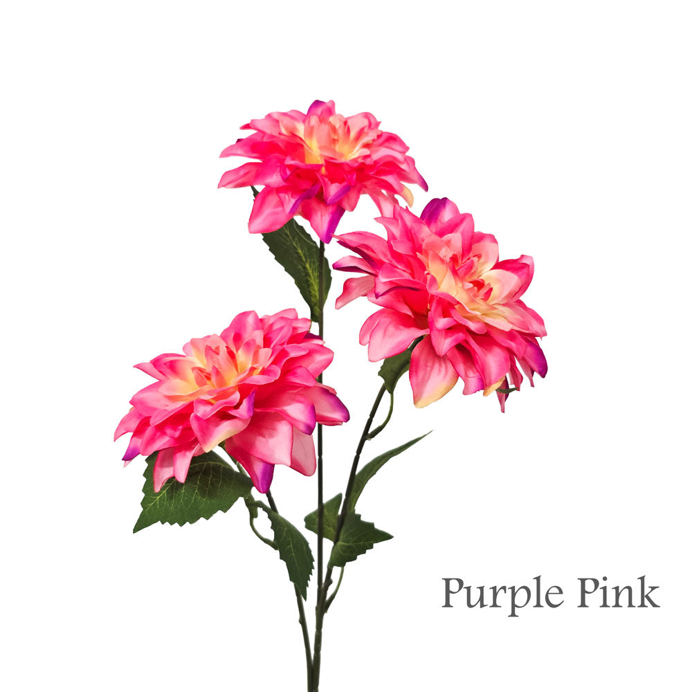 Faux 3 Heads Dahlia Flower #FF206
