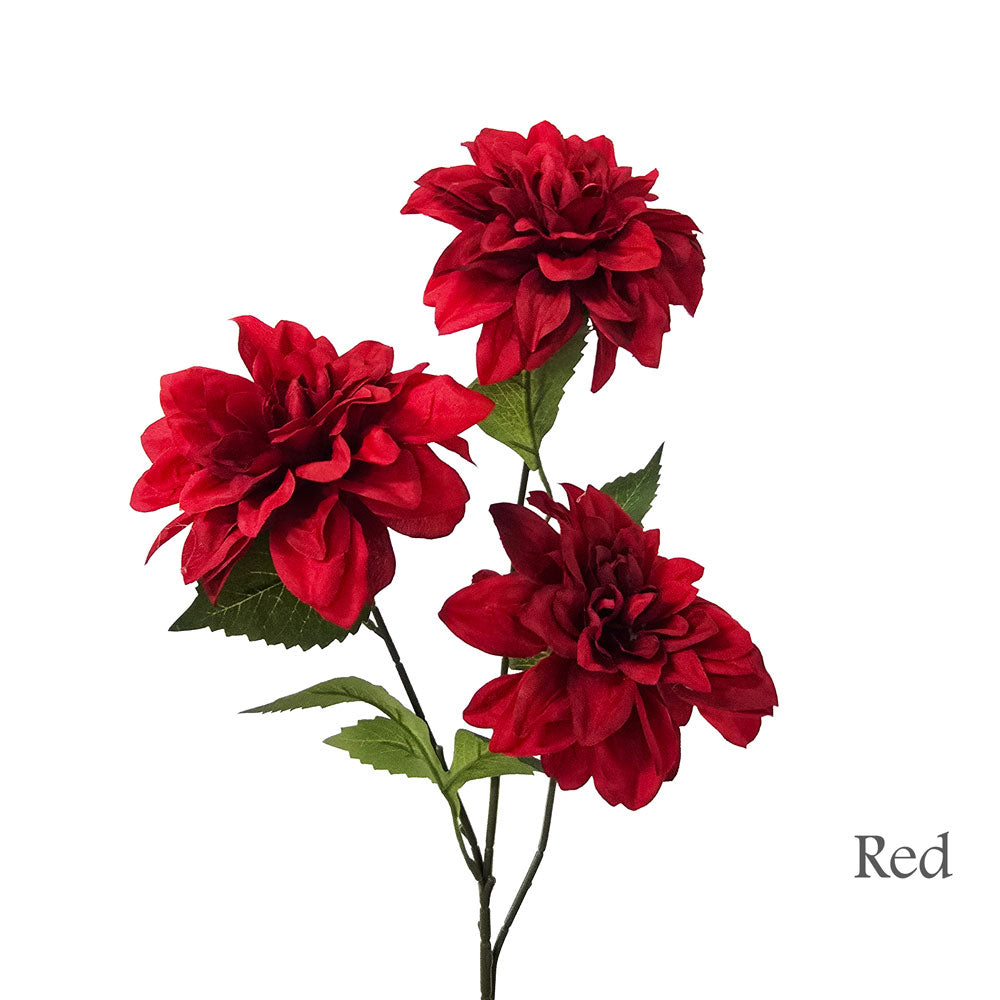 Faux 3 Heads Dahlia Flower #FF206