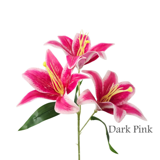 Faux 3 Heads Lily Flower #FF208