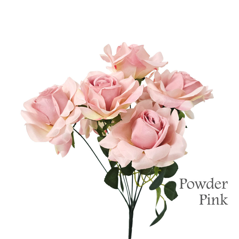 Faux 7 Heads Rose Flower #FF216