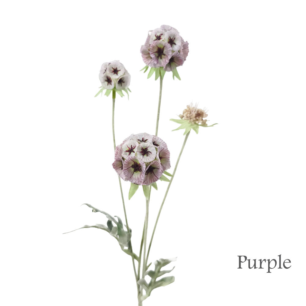 Faux Scabiosa Seed Pod Flower #FF227
