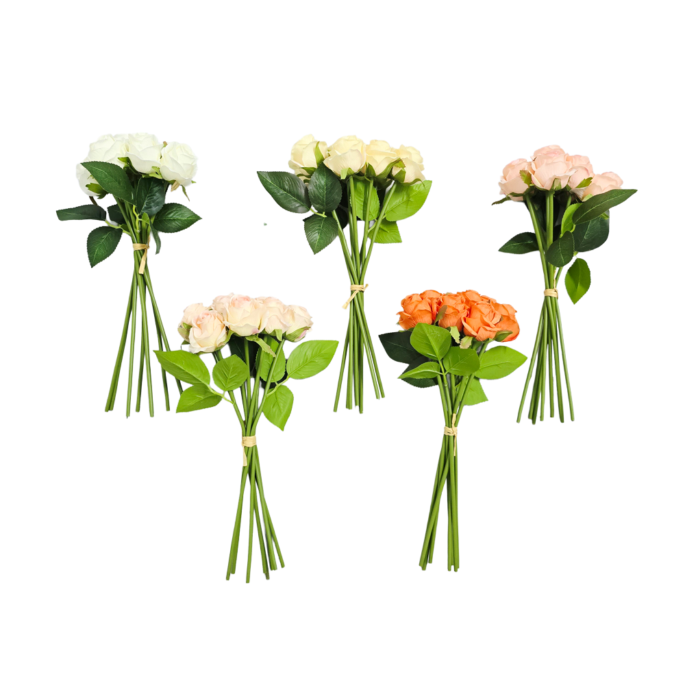 Faux 8 Stalks Rose Flower #FF237