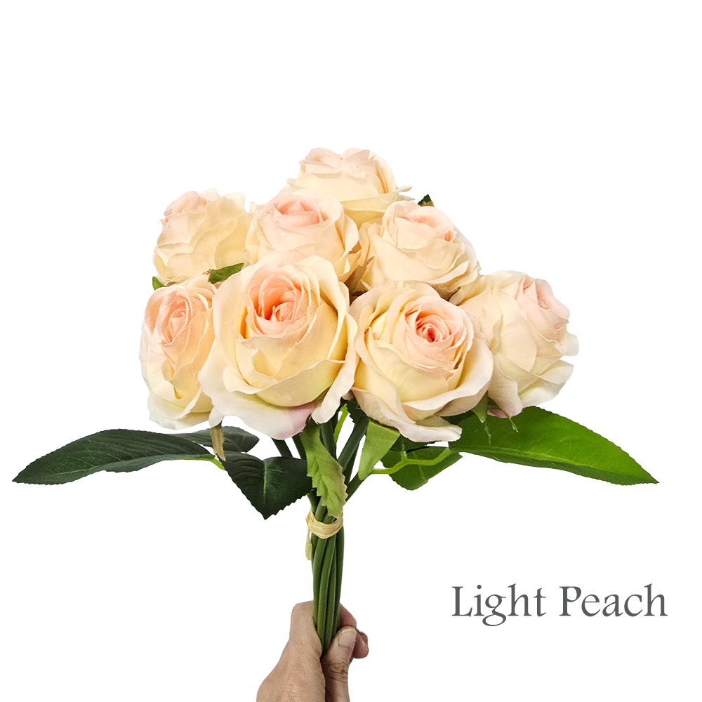 Faux 8 Stalks Rose Flower #FF237
