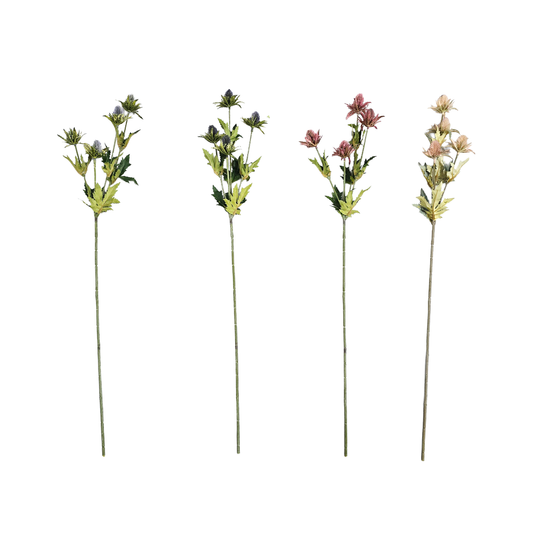 Faux 4 Heads Thistle Flower #FF244