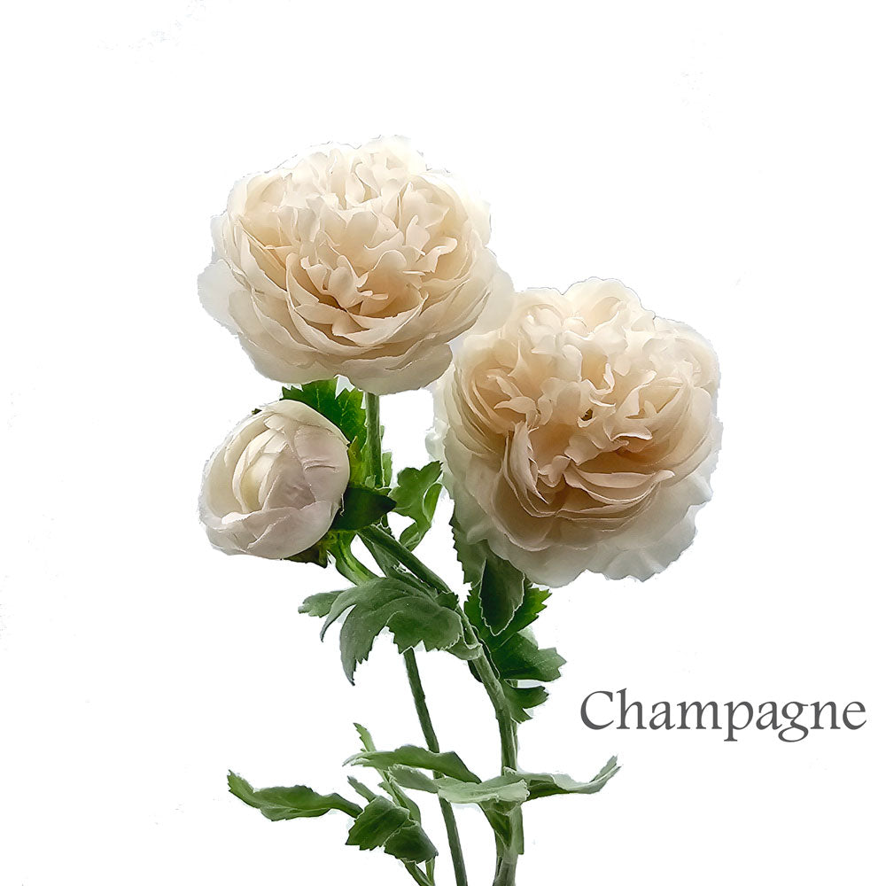 Faux Silk Artificial Austin Rose Flower #FF4