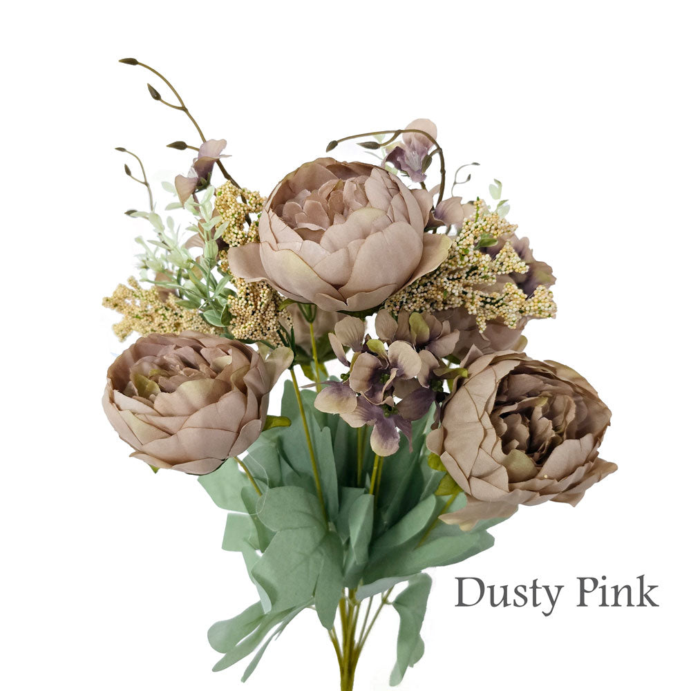 Faux Silk Artificial Austin Rose Flower #FF5