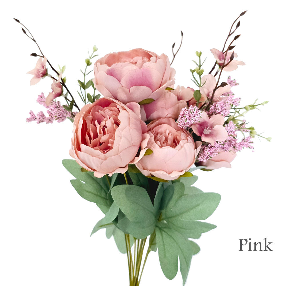 Faux Silk Artificial Austin Rose Flower #FF5