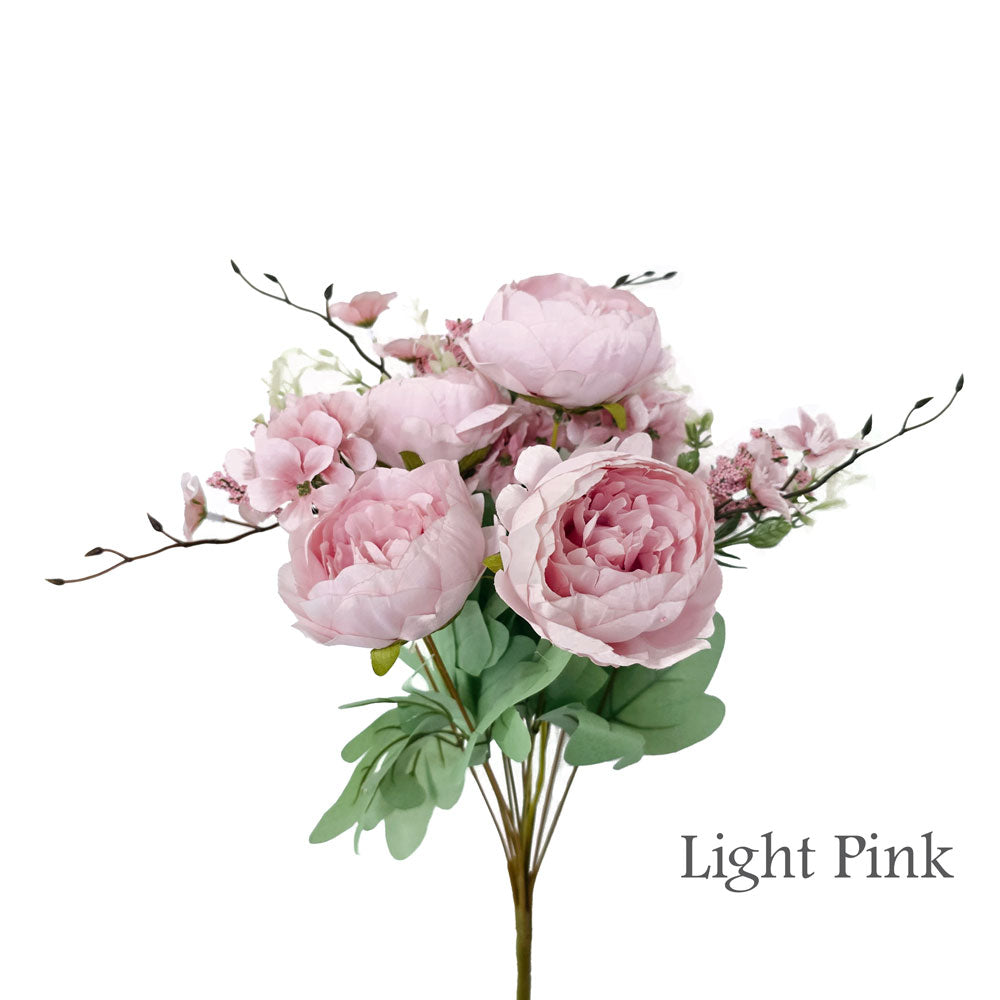 Faux Silk Artificial Austin Rose Flower #FF5