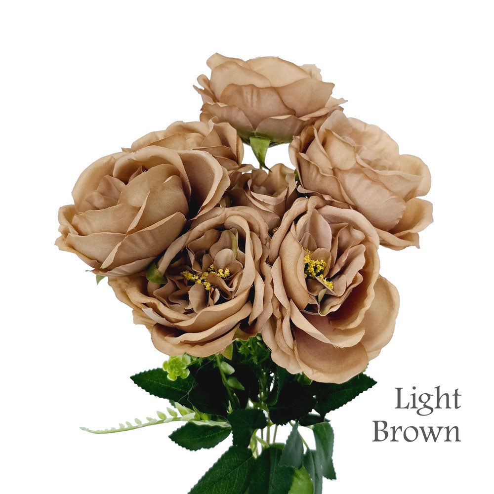 Faux Silk Artificial Austin Rose Flower #FF7