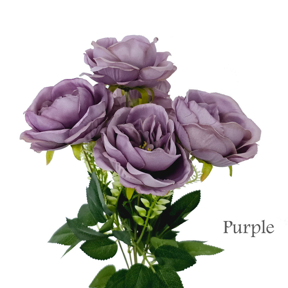 Faux Silk Artificial Austin Rose Flower #FF7