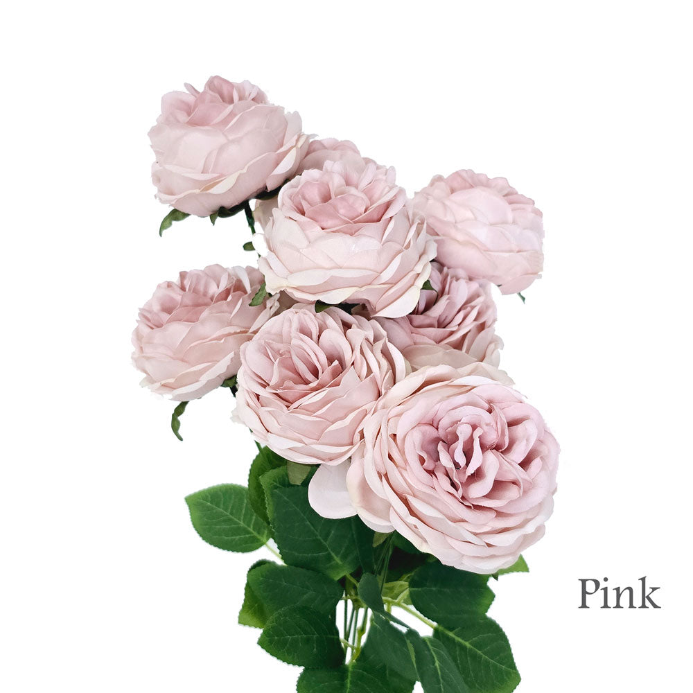 Faux Silk Artificial Austin Rose Flower #FF9