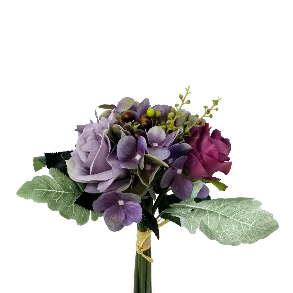 Faux 2-Tone Purple Rose Flower #FM14