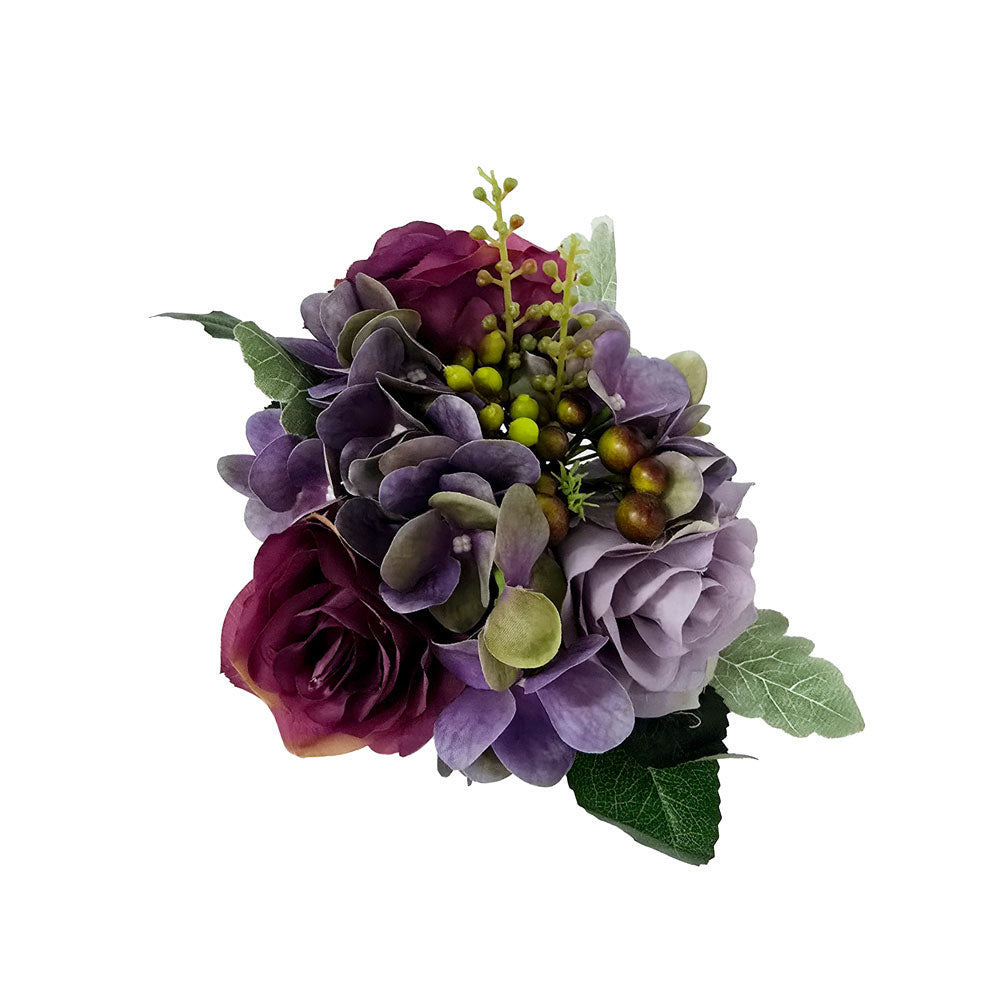 Faux 2-Tone Purple Rose Flower #FM14