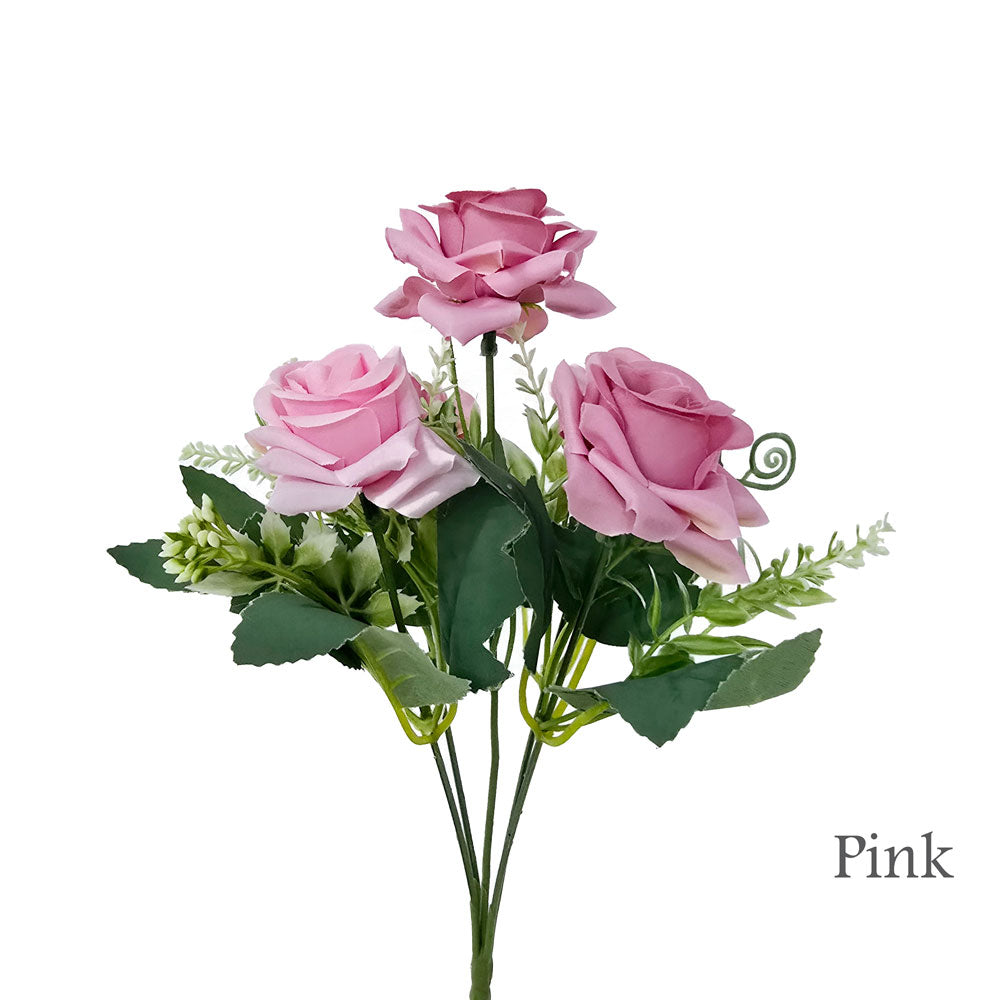 Faux 2-Tone 5 Heads Diamond Cut Rose #FM17