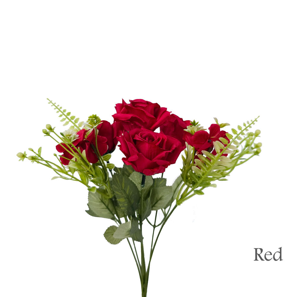 Faux 4 Heads Rose Flower #FM19