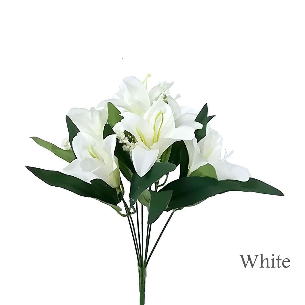 Faux 7 Heads Lily Flower #FM26