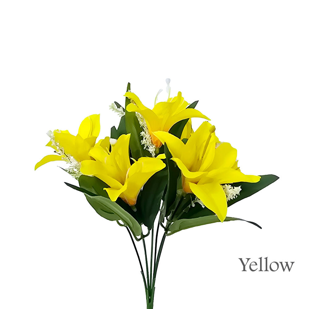 Faux 7 Heads Lily Flower #FM26