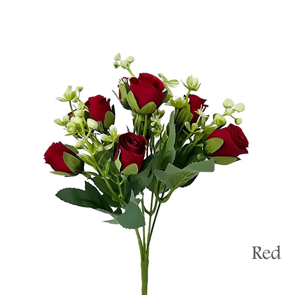 Faux 10 Heads Small Rose Flower #FM27