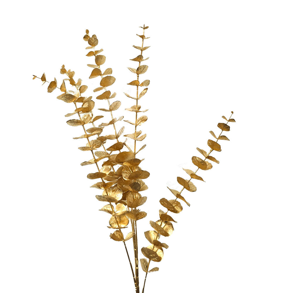 Golden Faux Eucalyptus Leaves #G14