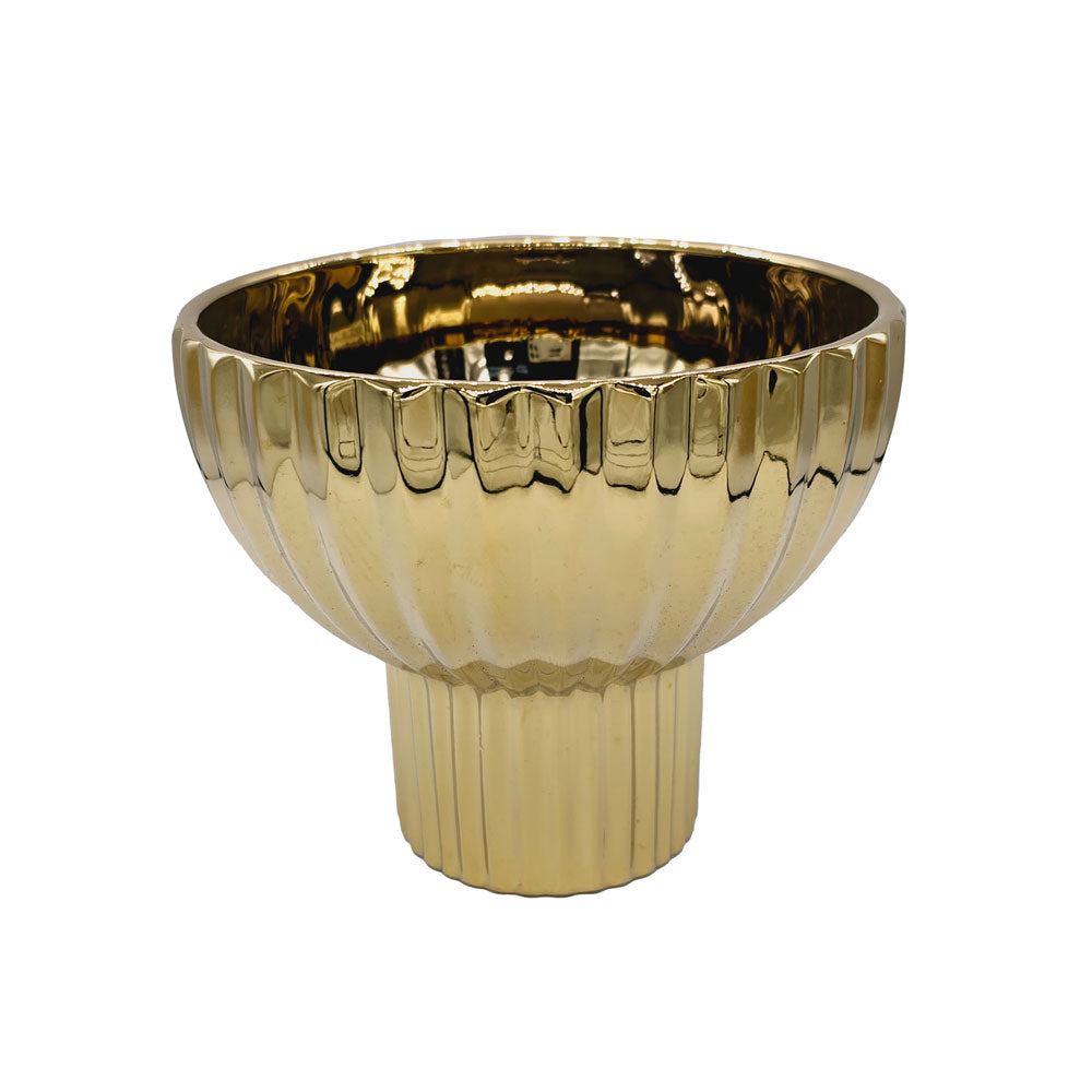 Golden Flower Vase #V106