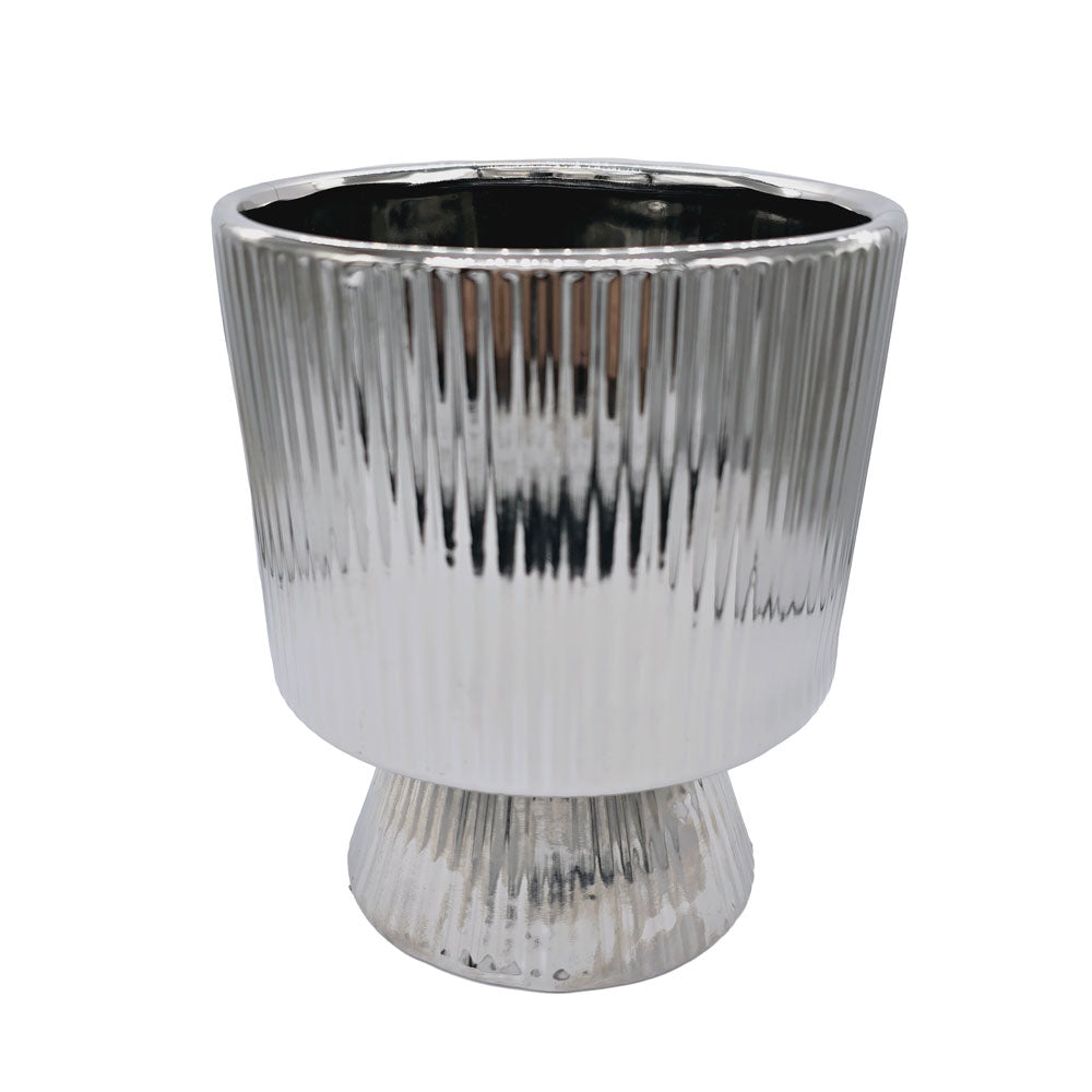 Silver Flower Vase #V115