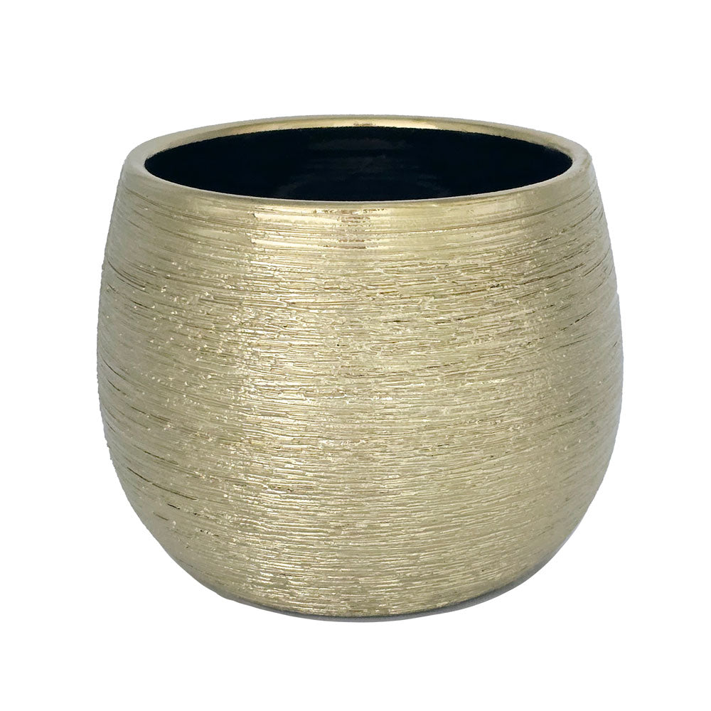 Golden Flower Vase #V123
