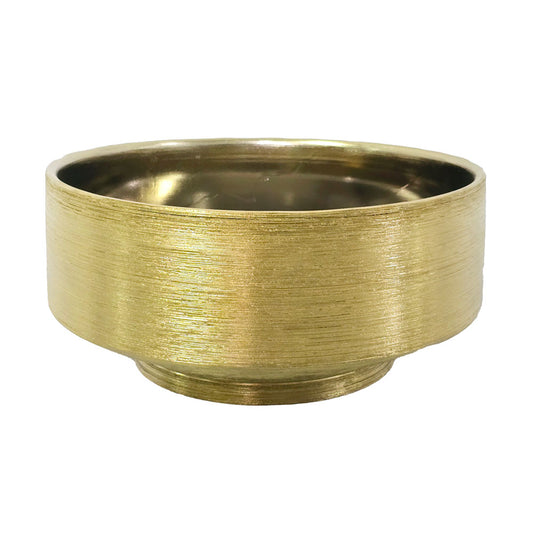 Big Round Golden Flower Pot With Leg #V137