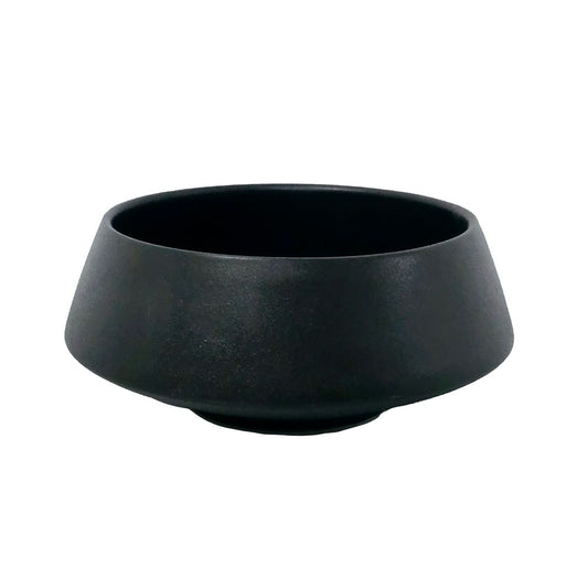 Black Round Flower Pot #V146