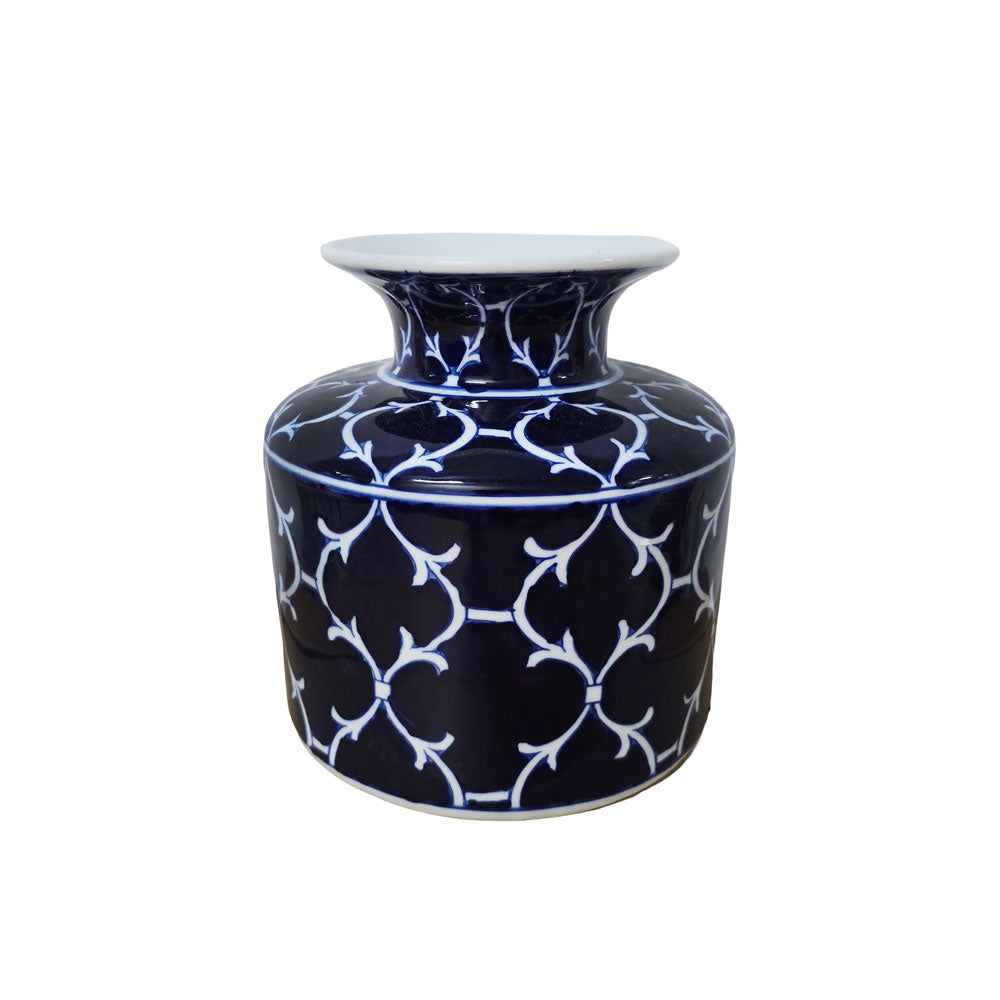 Blue Ceramic Flower Vase #V162