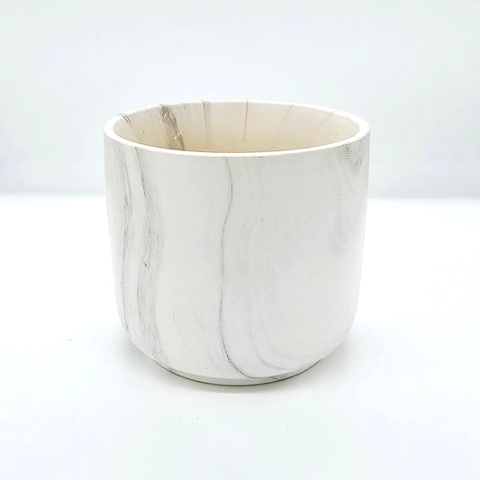 White Marble Ceramic Pot #V20