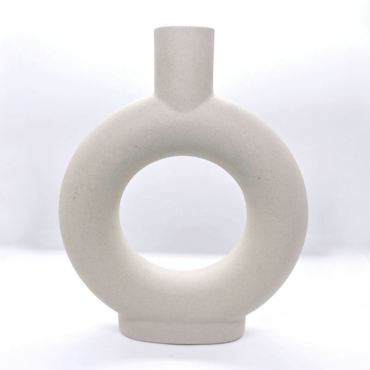 Nordic Circular Hollow Ceramic Vase #V22